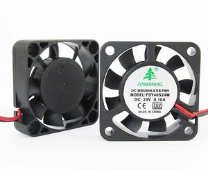 10 x DC Brushless Cooling Fan 40x40x10mm 4010 9 blades 24V 0.1A 2pin Connector - Picture 1 of 9