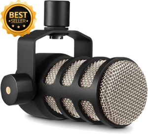 Podmic Broadcast-Quality Dynamic Microphone with Swing Mount for Podcasting - Picture 1 of 12