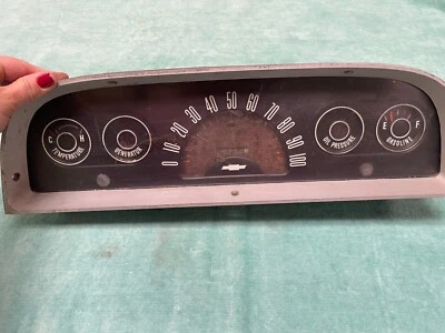 1960-1963 Chevrolet truck C10/C20 gauge cluster instrument panel dash - Image 1 of 4