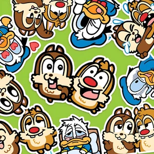 Chip 'n Dale Aufkleber, Donald Duck Sticker - Journal & Tagebuchaufkleber, Disney - Bild 1 von 5