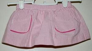 Pantalón corto Baby Gap niña rayas con volantes rosa 6-12 meses - Imagen 1 de 3