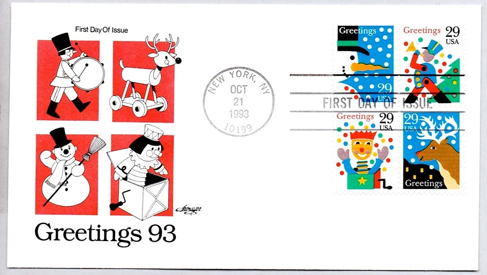 SAUDAÇÕES DE NATAL BONECO DE NEVE, RENAS, MACACO NA CAIXA, SOLDADO DE BRINQUEDO - Imagem 1 de 1