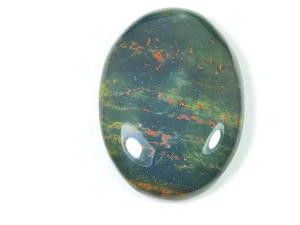 71Cts. Natural Affrican Bloodstone Oval cabochon Loose Gemstone 29X41X07 MM - Imagen 1 de 6