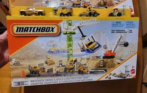 Matchbox Swing & Build Cantiere Smontato 4 Auto Giocattolo Set Mattel - Foto 1 di 11