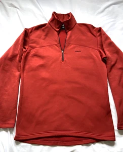 Patagonia Capilene 1/4 Zip Fleece Men’s Size Medium Red Pullover Sweatshirt - Picture 1 of 18