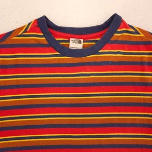 The North Face Casual Crew Neck Graphic T-Shirt Mens Size Medium M Red Yellow - Picture 1 of 9