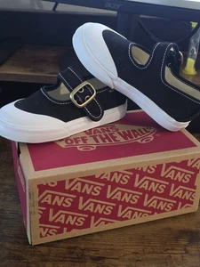 Vans Shoes Kids Size 9 TD Mary Jane Black Sneakers - Picture 1 of 6