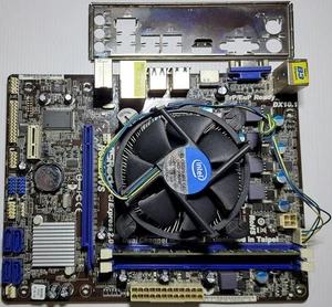 Scheda Madre Asrock H61M-HVS con CPU e Ram - Foto 1 di 1