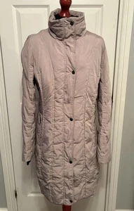 Damen Frauen Calvin Klein langer wattierter Wintermantel rosa mauve Größe UK 10-12 - Bild 1 von 10