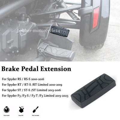 Extended Foot Rest Peg Brake Pedal For Can-Am Spyder RT / RT-S /RT Limited 2010- — 第 1/4 张图片