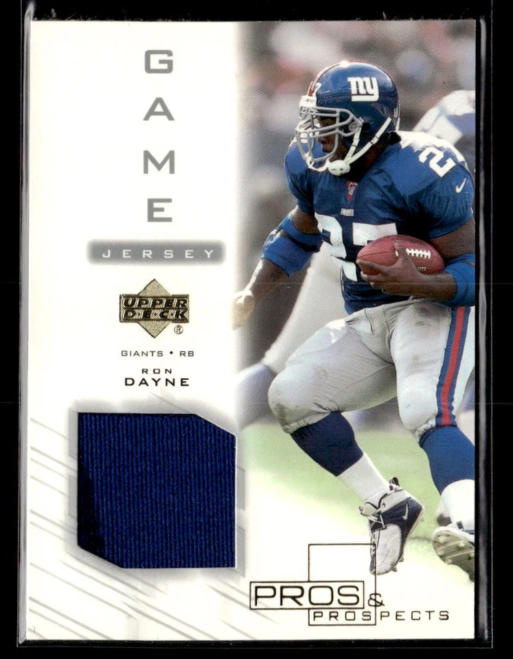 2001 Upper Deck Pros & Prospects #RD-J Ron Dayne Game Jerseys - Image 1 of 2