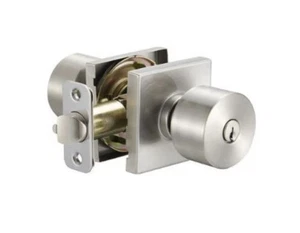 Perilla de puerta de entrada Delaney Brookhaven con moldura cuadrada - Imagen 1 de 2