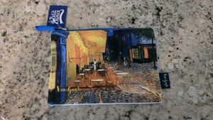 Enesco "Van Gough" Muster Reißverschlusstasche, Kosmetiktasche; Cafe Terrasse in Arles Neu mit Etikett - Bild 1 von 4