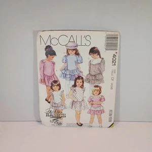 Vestido para niños McCall's 4021 talla 4 5 6 - Imagen 1 de 3
