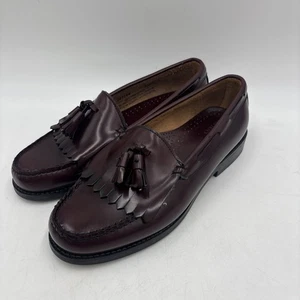 G.H. Bass & Co WEEJUNS Layton Loafers Men's Size 8.5 W Tassel Kiltie Black - Picture 1 of 11