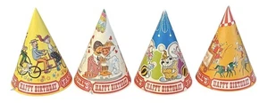 De colección Farrell's Heladería Feliz Cumpleaños Fiesta Sombreros Animales Circo + - Imagen 1 de 10