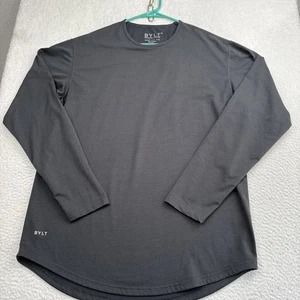 Camisa BYLT Premium Basics Para Hombres XL Negra Térmica Corte Caída Manga Larga Pullover - Imagen 1 de 16