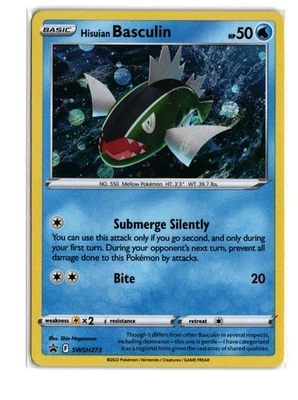 Hisuian Basculin SWSH273 Cosmos Holo - SWSH: Sword & Shield Promo Cards - NM - Image 1 of 2