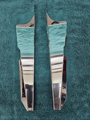Harley Davidson Chrome Fork Wind Deflectors Heritage Softail Fat Boy #58125-90A - Image 1 of 4