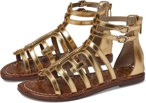 Sandalias Sam Edelman Ginnie para niñas grandes ámbar doradas nuevas/sin caja 4M - Imagen 1 de 4