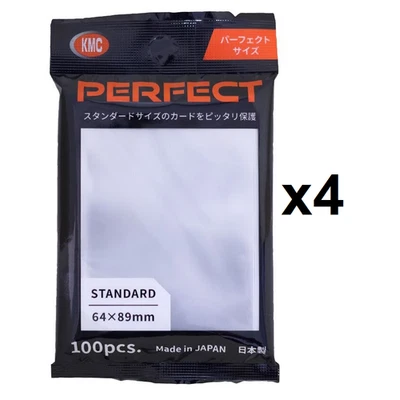 400 KMC Perfect Size Inner Sleeves Card Protectors Barrier Standard 64 x 89mm 4x - Image 1 of 4