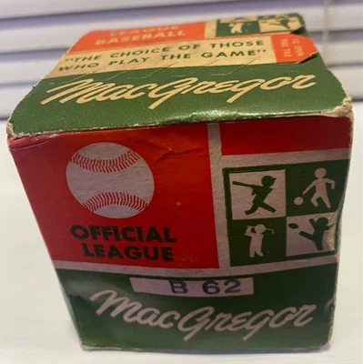 De colección MacGregor Liga Oficial B62 Béisbol en Caja Sellada Era Años 60 Foto 1 de 4