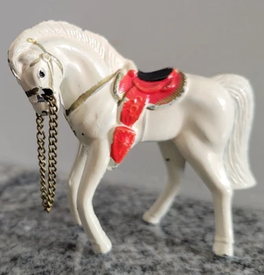 1950s Made in Japan CAST METAL HORSE FIGURINE Statue Figure Gettysburg PA 2x2.5" - Image 1 of 3