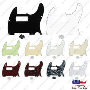 8 Holes Tele Guitar Pickguard Scratch Plate Mini Humbucker For Fender Telecaster - Picture 1 of 14