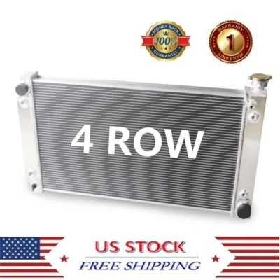 For 88-99 Chevy GMC C/K C1500 C2500 C3500 Suburban AT V8 4ROW Aluminum Radiator - Image 1 of 4