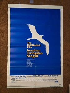 Jonathon Livingston Seagull Original 1973 movie poster 27x41" VG - Picture 1 of 6
