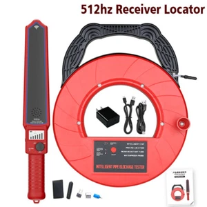 2M Rohrleitung Instrument Rohr Verstopfung Detektor Scanner 512hz Empfänger Ortungsgerät Kit - Bild 1 von 16