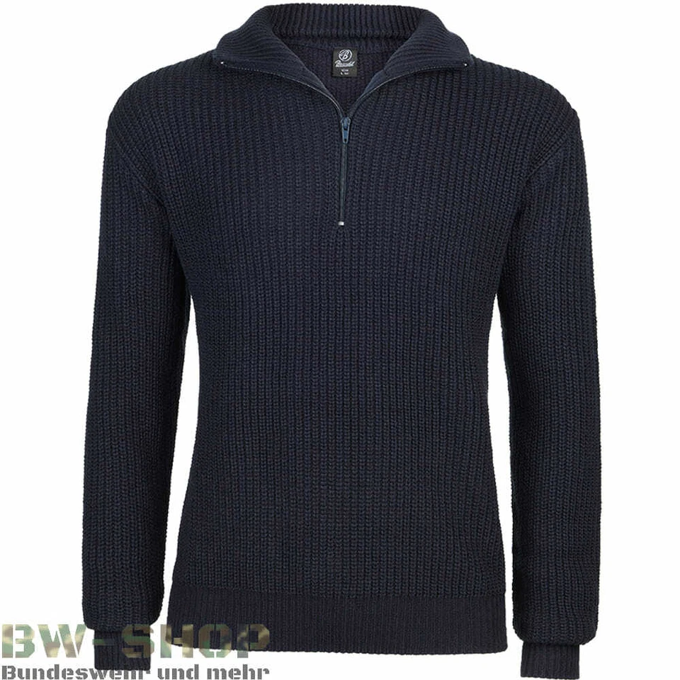 BUNDESWEHR MARINE TROYER NAVYBLAU BW PULLOVER ARBEITSPULLOVER ARMY ROLLI PULLI - Bild 1 von 1