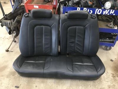 17 LINCOLN CONTINENTAL Rear Seat Bench W/ 2 Back Rests Leatherette Black Foto 1 de 4