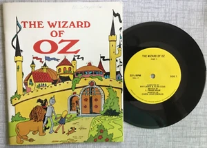 1970 The Wizard of OZ, PB book and 33RPM Record by Carol Joan Drexler - Picture 1 of 6