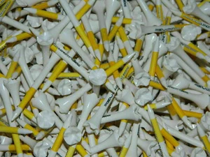 New Pride PTS Evolution Golf Tees 2 3/4 White/Yellow Choose Quanity - Picture 1 of 1