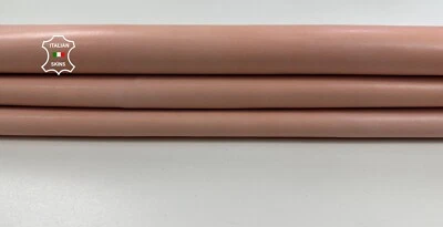 PEACH FOGGY Vintage Look Italian Lambskin Lamb leather skin 5sqf 0.9mm #C3626 - Image 1 of 4