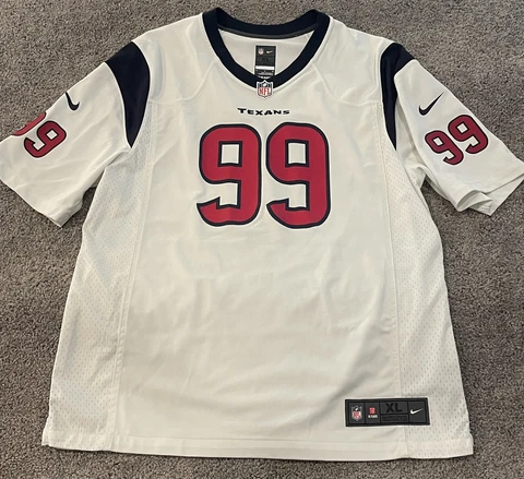 Nike Houston Texans JJ Watt Men’s White ON FIELD Limited Jersey XL Cover