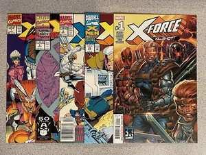 X-Force #1-3 + 25 + Killshot #1 - Signed by Rob Liefeld - Avg. Cond. NM/NM+ - Picture 1 of 11