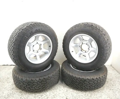 A/M BORBET 16x8 6 Spoke Wheel General Grabber AT2 235/70R16 Tire Set Toyota 4x4 - Image 1 of 4