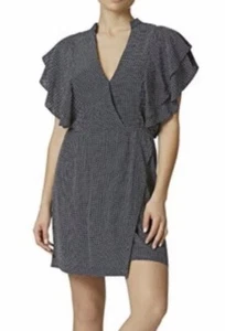 Mini Vestido Con Les Filles Lunares Mangas con Volantes Blanco Marino Talla M ¡Nuevo con Etiquetas! $138 - Imagen 1 de 10