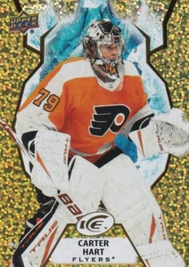 2021-22 Upper Deck Ice Carter Hart Gold No. 21 Philadelphia Flyers - Picture 1 of 2