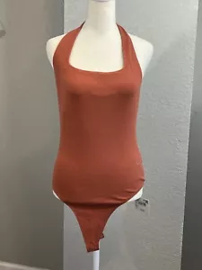 NWT American Eagle Outfitters Main Squeeze Halter Bodysuit Large - Picture 1 of 6