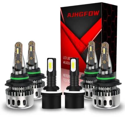 For Nissan Titan 2004-2015 - LED Headlights Bulbs High Low Beam + Fog Lights Kit - Imagem 1 de 4