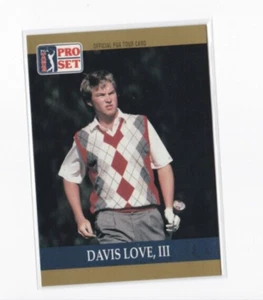 DAVIS LOVE III 1990 PRO SET OFFICIAL PGA TOUR GOLF CARD-SHIPS FREE - Picture 1 of 24