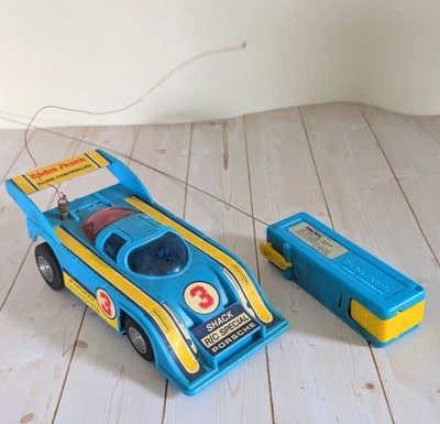 Radio Shack Tandy Vintage Remote Control R/C Car Blue Porsche Tested & Works! - Image 1 of 4