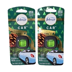 Febreze Car Vent Clip Holiday Limited Edition Fresh-Cut Pine Lot Of 2 NEW SEALED - Picture 1 of 2