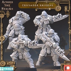 Across the Realms Crusader Knights - 3D 32mm Resin Miniaturen - Bild 1 von 4
