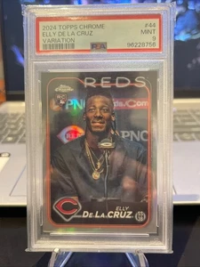 2024 Topps Cromo Elly De La Cruz #44 Variación PSA 9 SP - Imagen 1 de 2
