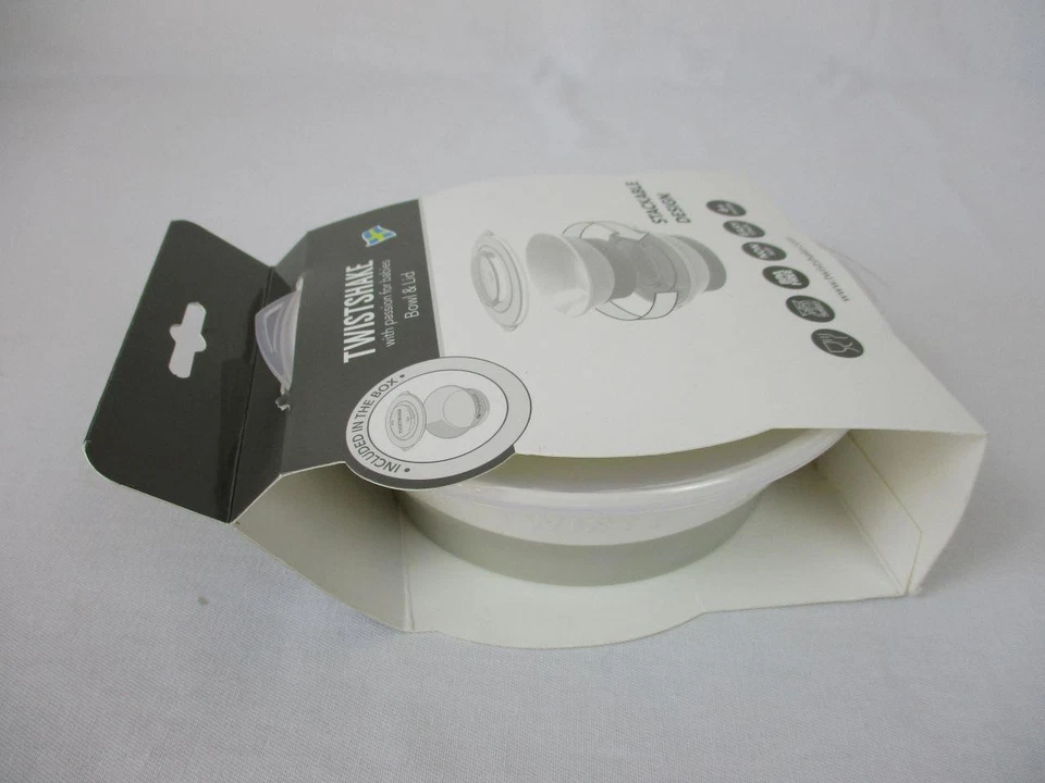 Twistshake Kinderschüssel Grau-Weiß - Bild 1 von 1