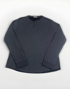 Chemise homme couche marine M/L grise double maille Henley stretch décontractée classique douce - Photo 1/7